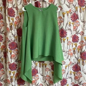 COS Bright Green Flowy Tank Top